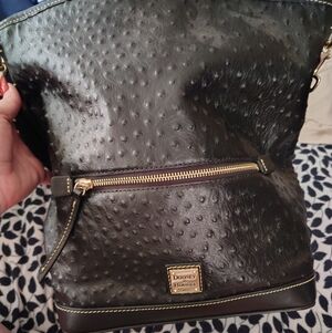 Dooney & Bourke Textured Black Shoulder Bag